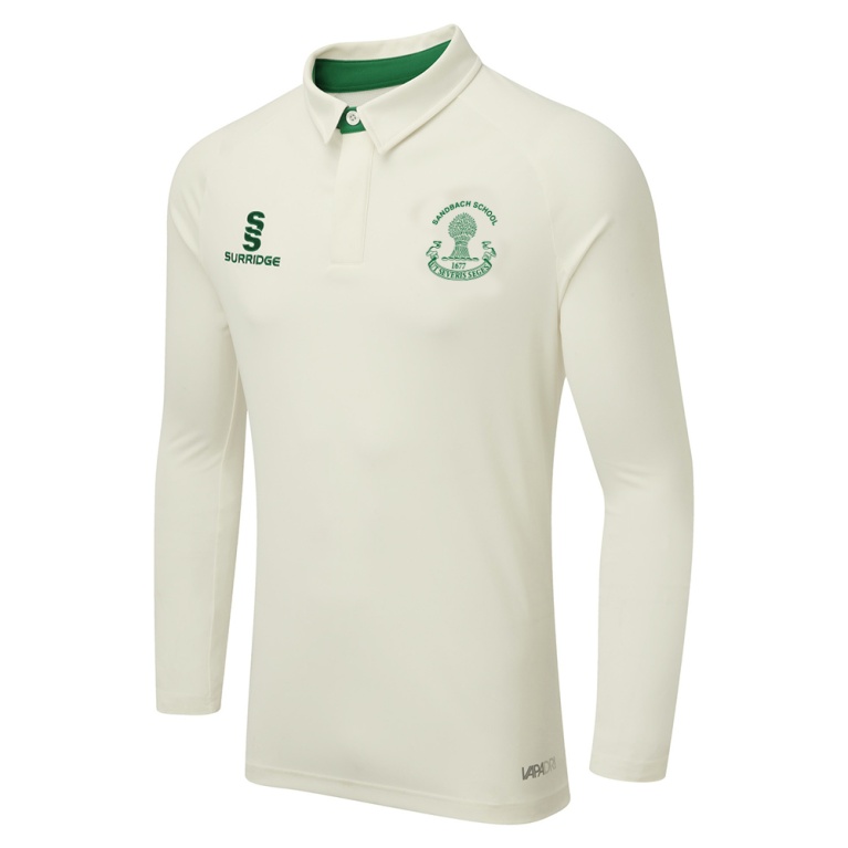 Ergo Long Sleeve Cricket Shirt Green