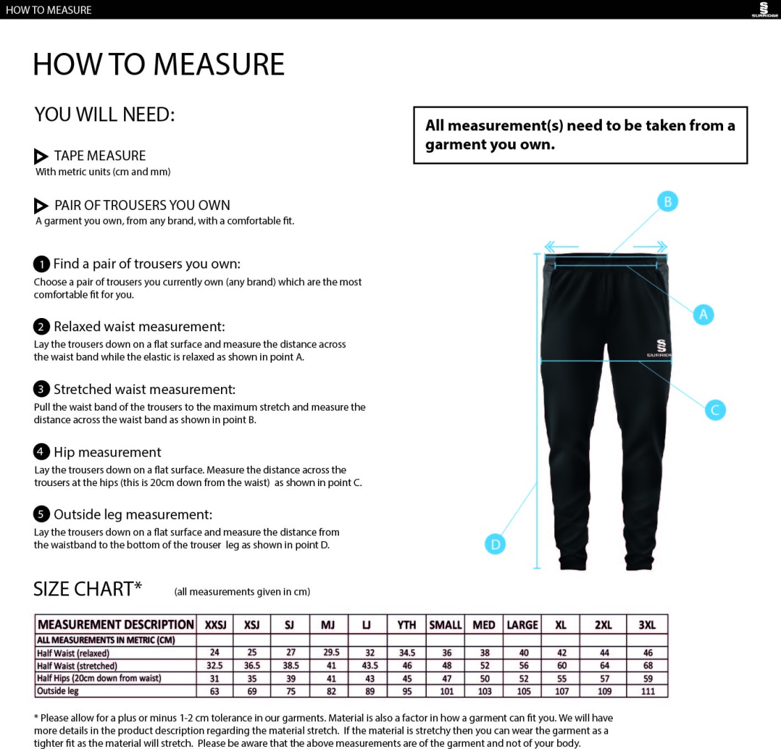 SANDBACH SCHOOL SIXTH FORM ACADEMIC SKINNY PANTS - Size Guide